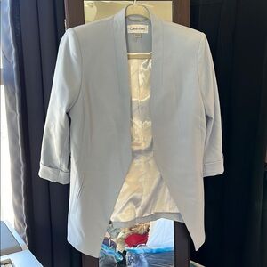 Calvin Klein Women's Light Blue Blazer